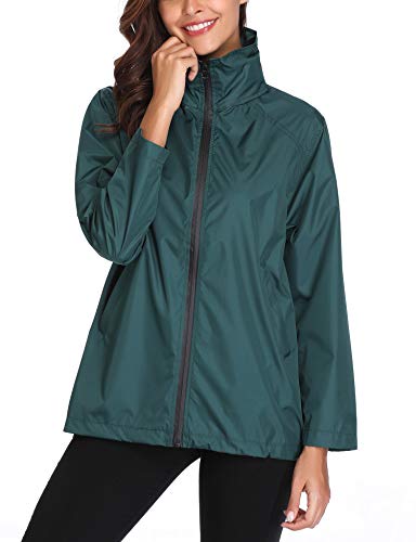Windbreaker Packable Bomber Rain Jacket Women ladies waterproof jacket ...